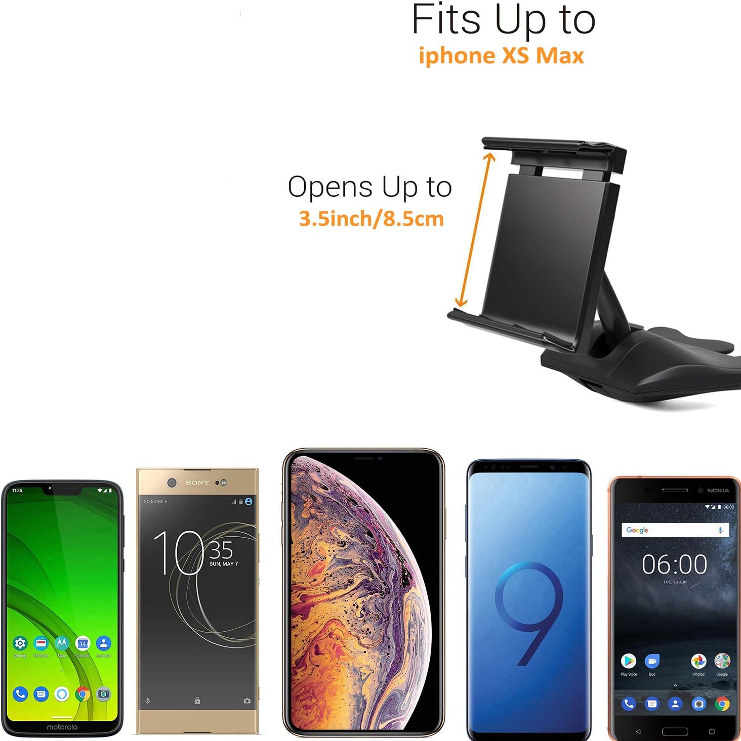 Qgecen Porta Cellulare da Auto CD 360° - immagine 4