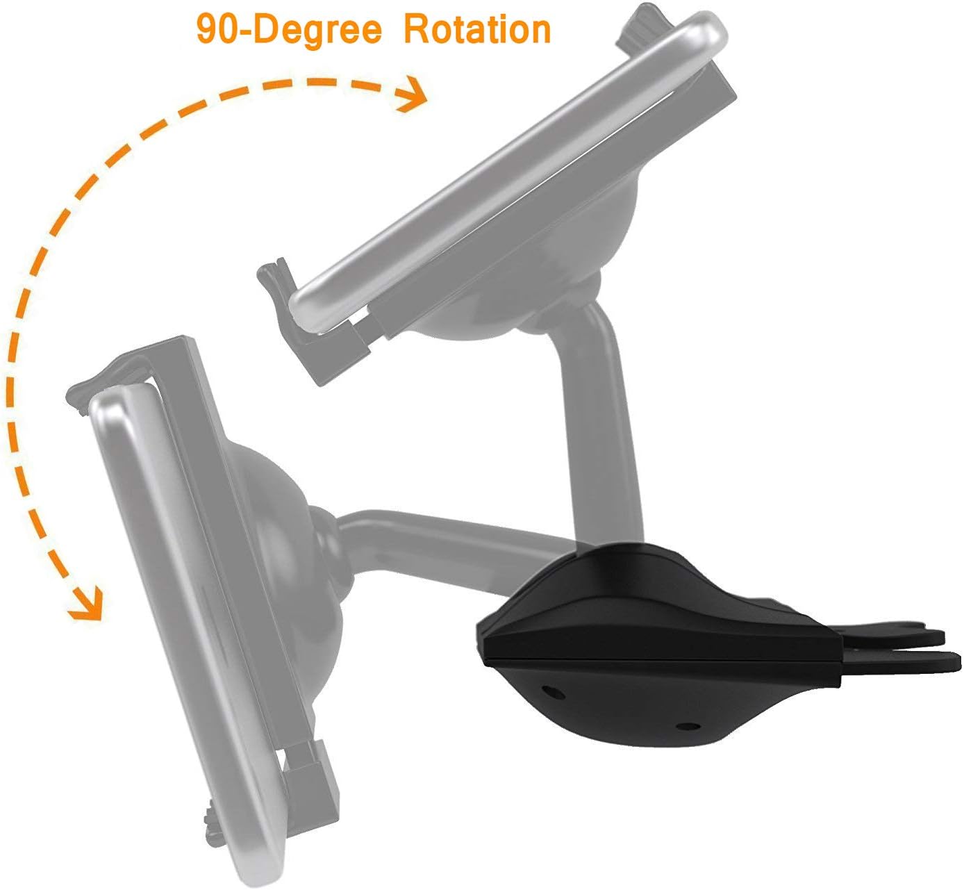 Qgecen Porta Cellulare da Auto CD 360° - immagine 5