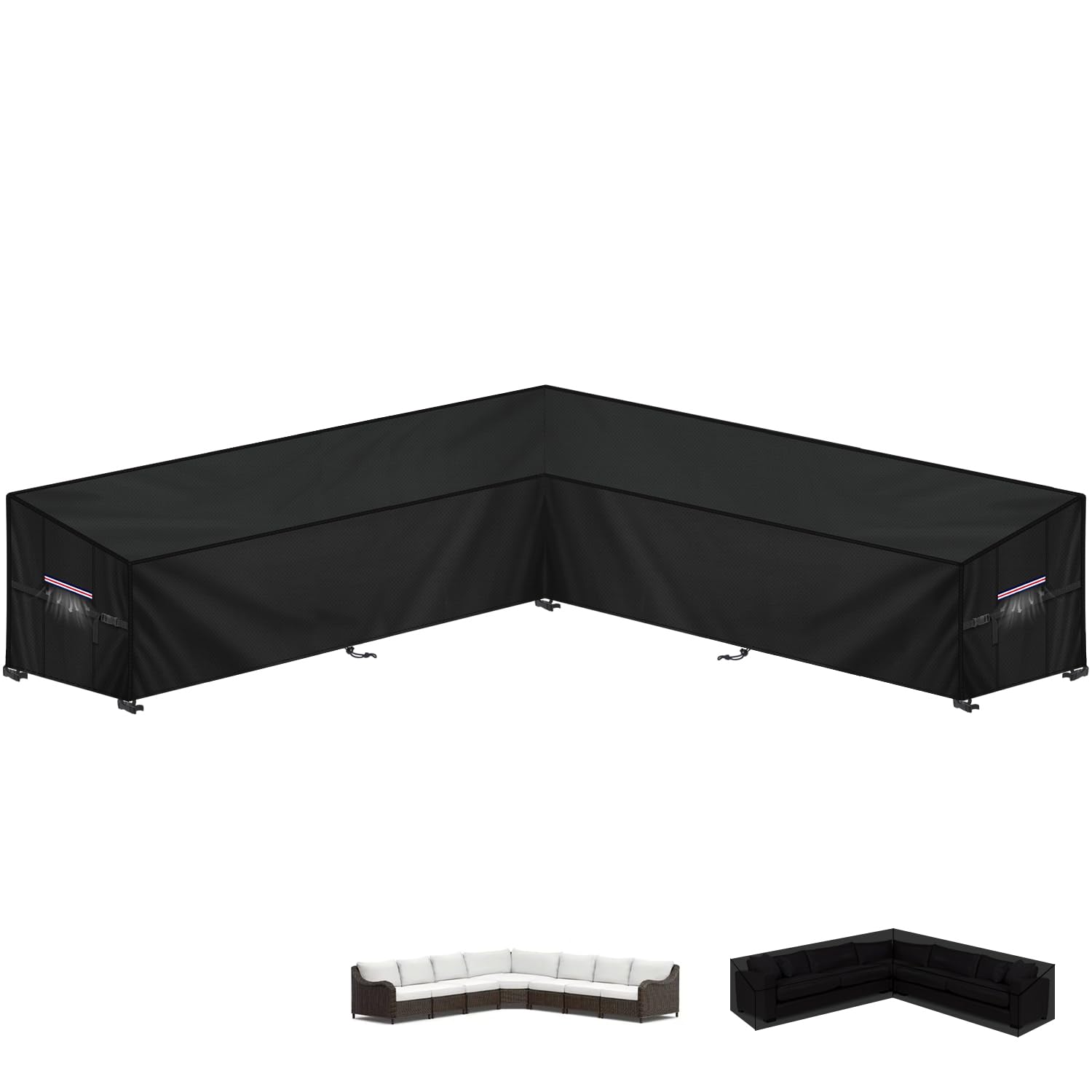 Lamuni Copertura per Mobili da Giardino a L 420D Oxford