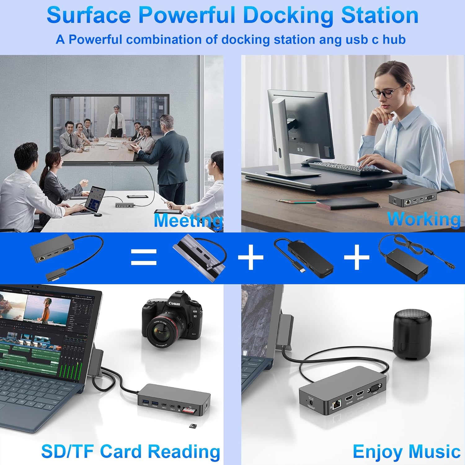 Microsoft Surface Docking Station Triplo Display 4K - immagine 6