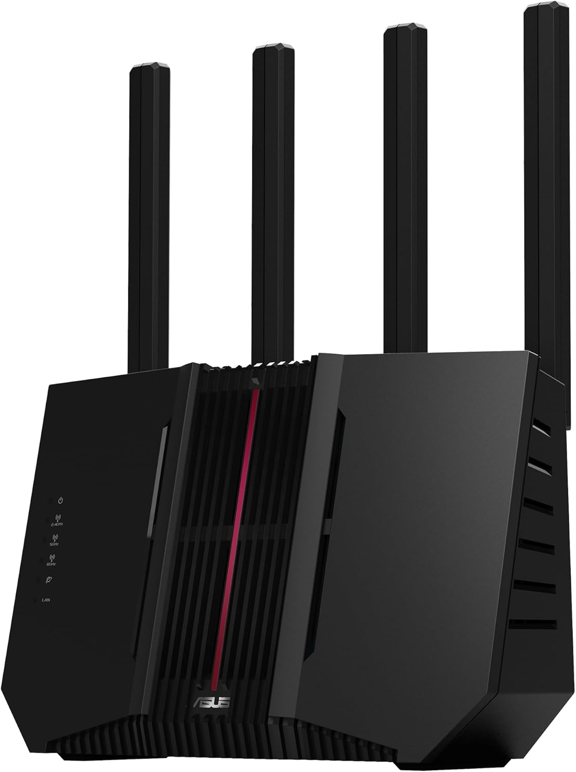 Asus RT-BE92U Router WiFi Tri-band 7 AiMesh 9,7Gbps Nero - immagine 1