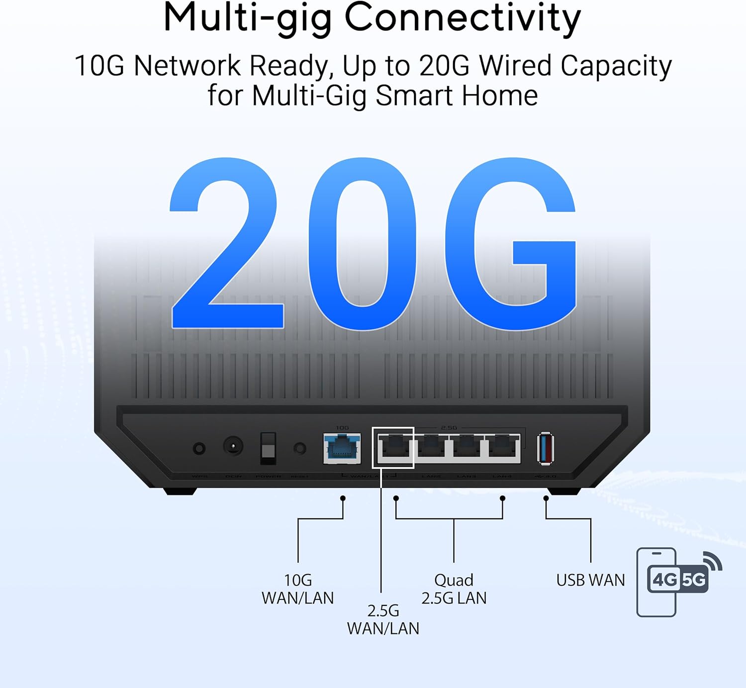 Asus RT-BE92U Router WiFi Tri-band 7 AiMesh 9,7Gbps Nero - immagine 4