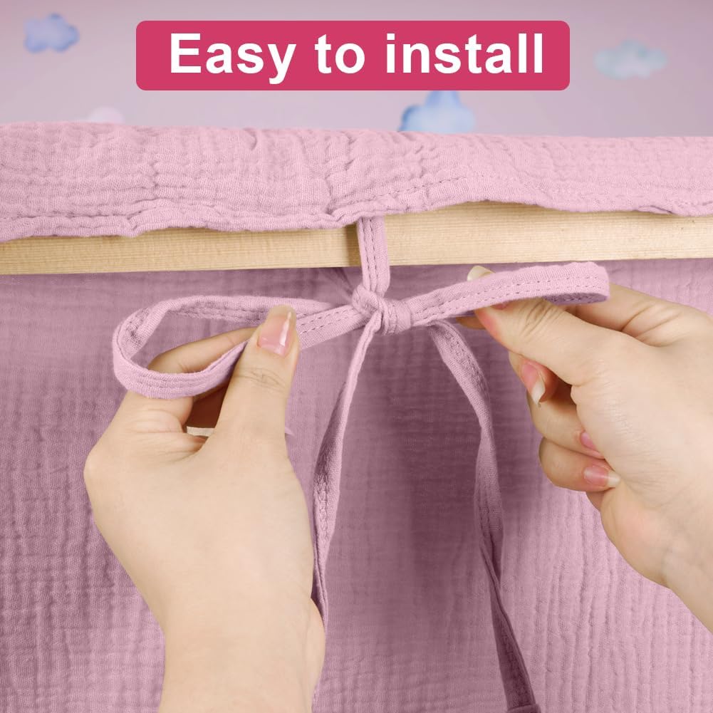 Vicloon Tenda Letto Bambini 100% Cotone 135x360cm - immagine 3