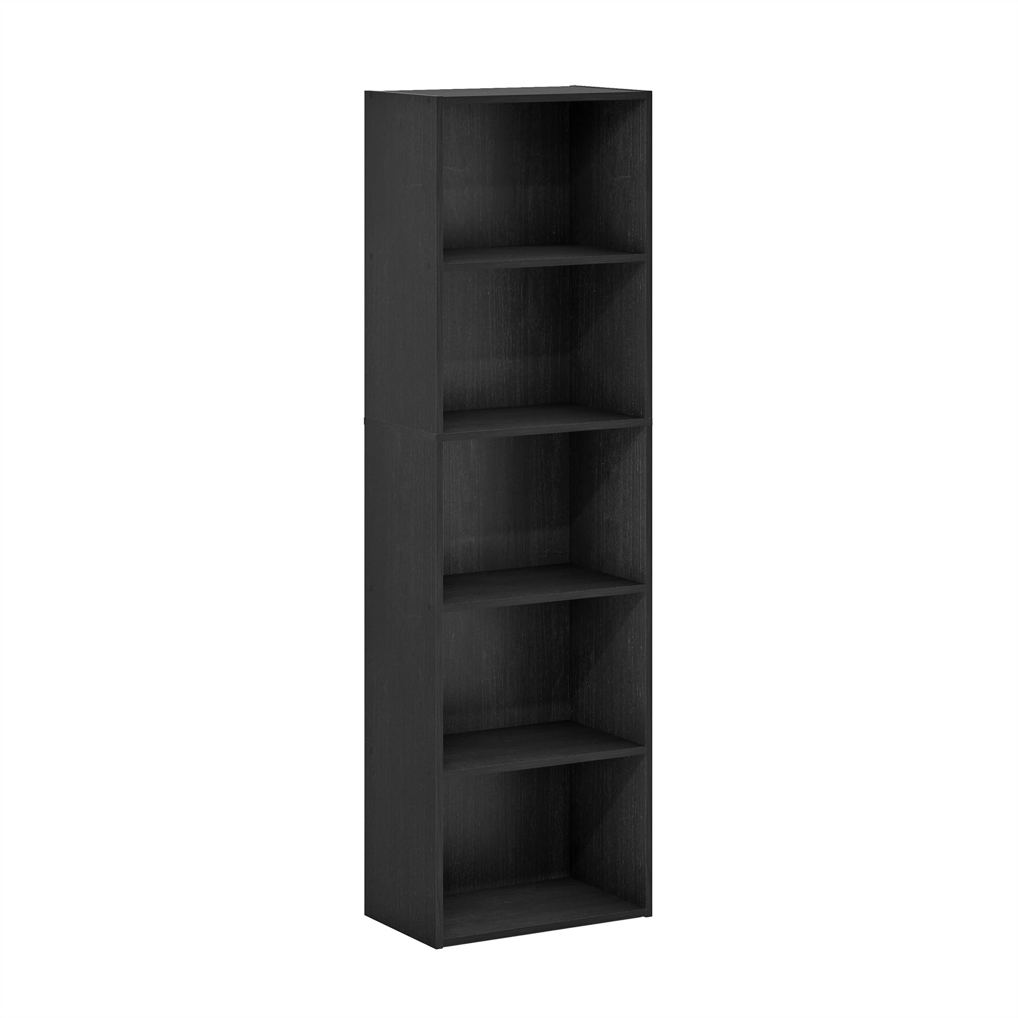 Furinno Luder Libreria a 5 Livelli, Legno Nero