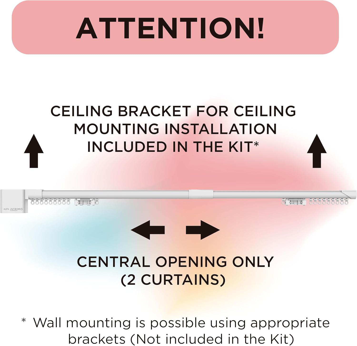 Acrimo Kit Binario Tende Motorizzato WiFi 1-1,6m - immagine 2