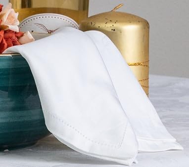 Esse Home Tovaglia Fiandra Jacquard Puro Cotone ASSISI, Bianco