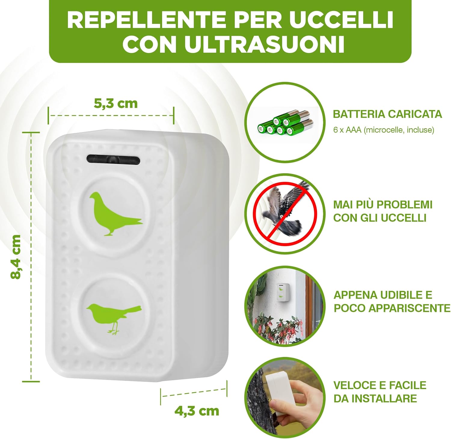 ISOTRONIC Deterrente per piccioni e uccelli - immagine 2