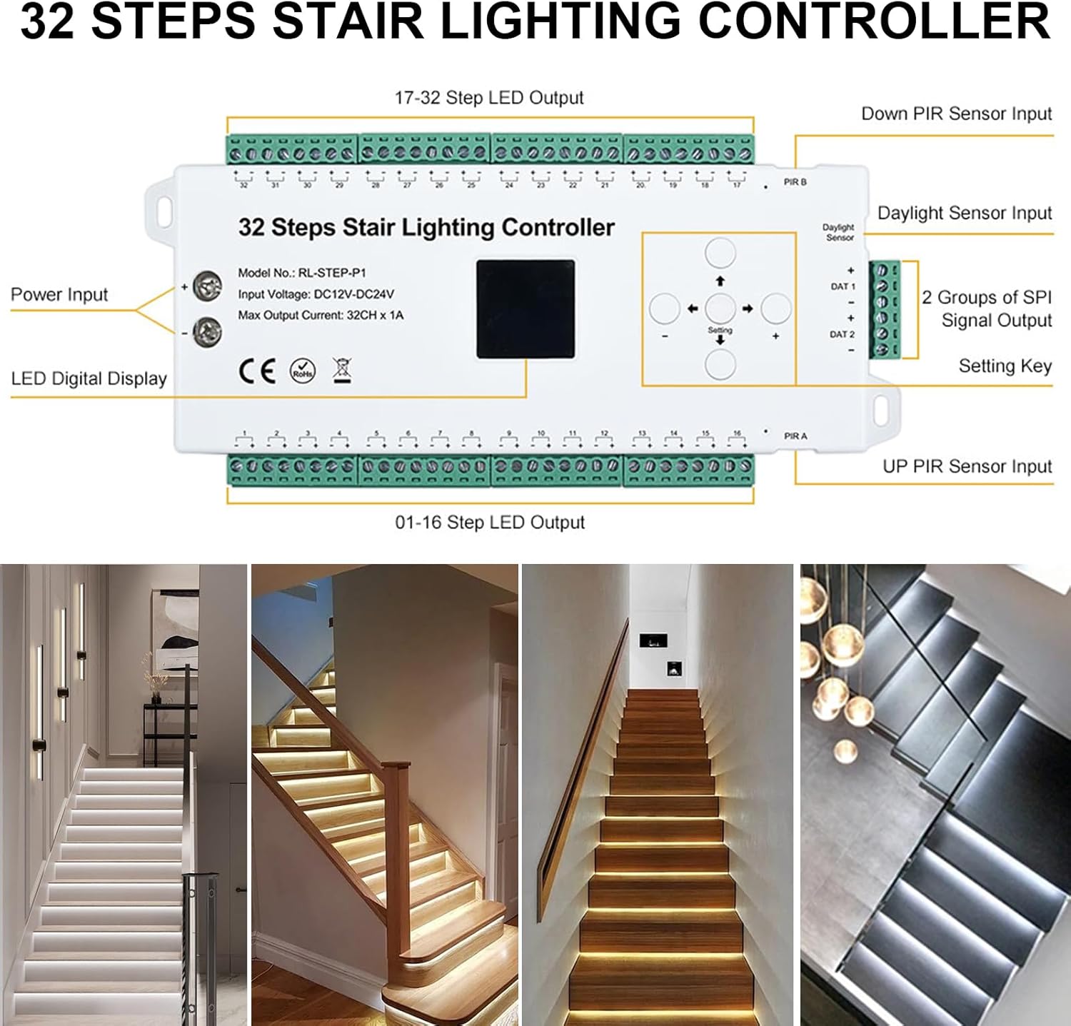 Sensore PIR 32 CH - Controller per Scale a LED - immagine 6