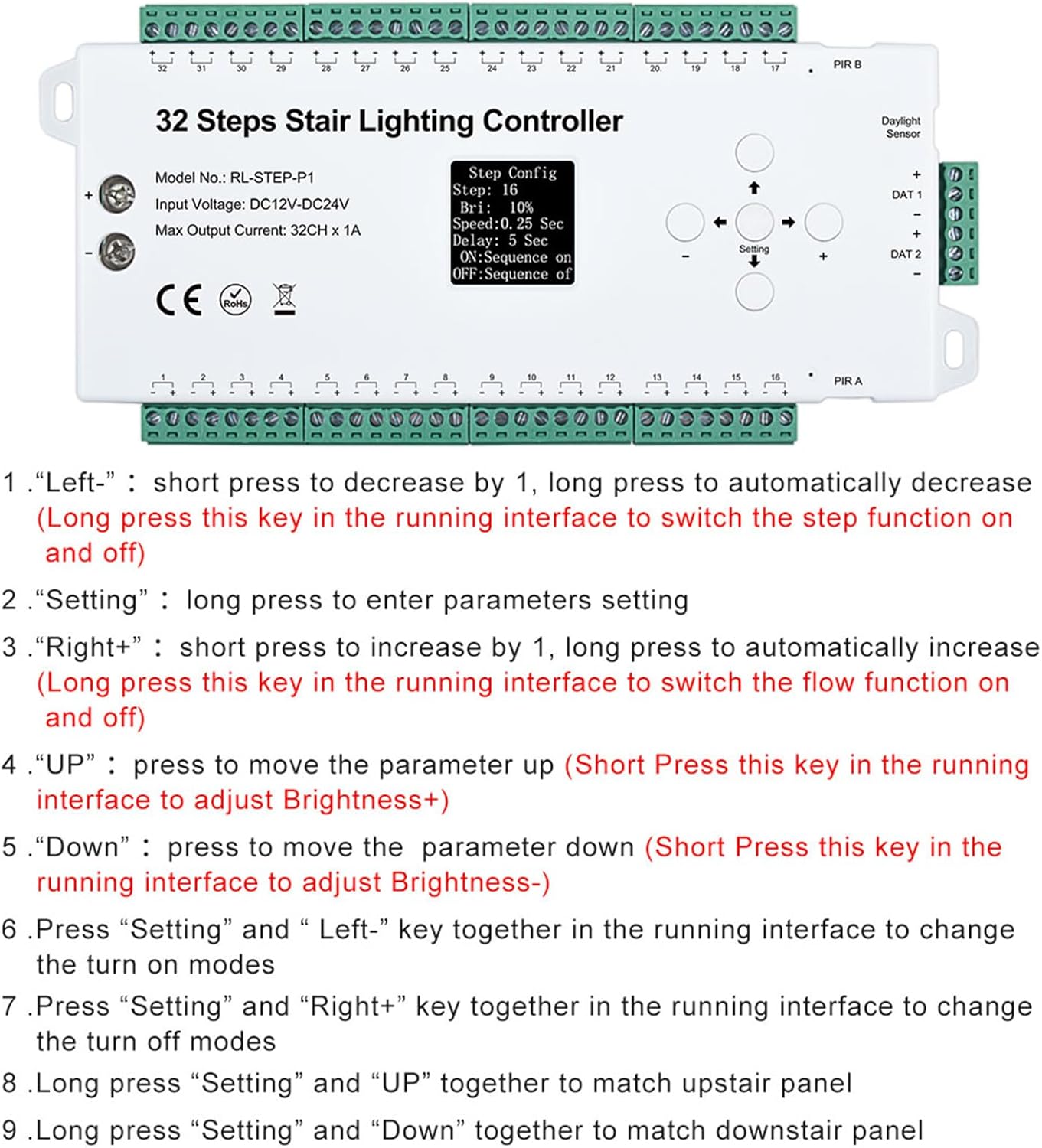 Sensore PIR 32 CH - Controller per Scale a LED - immagine 7