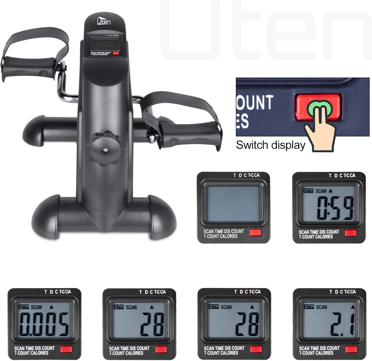 Mini Cyclette Pieghevole Uten per Gambe e Braccia - immagine 3