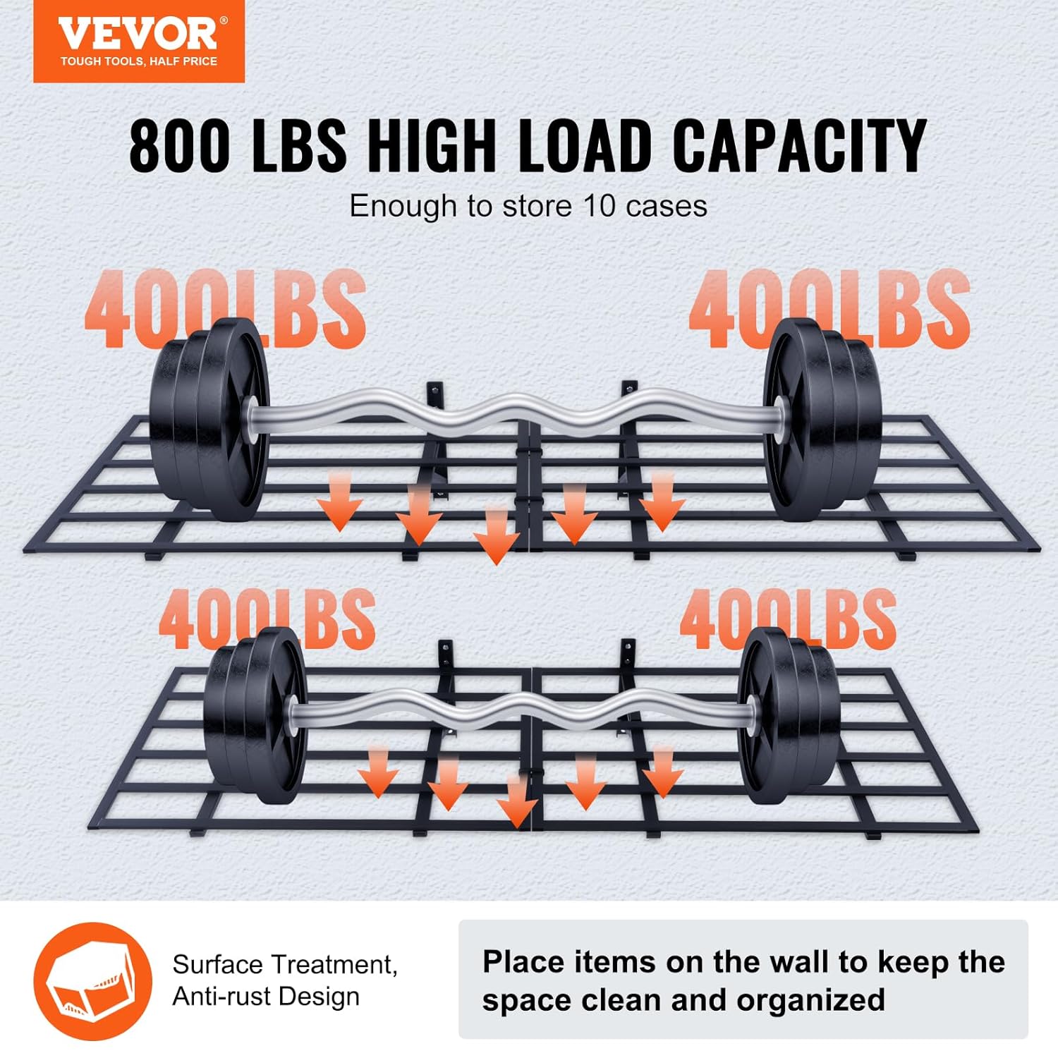 Vevor Scaffali per Garage 2 Pezzi 183x61cm - immagine 4