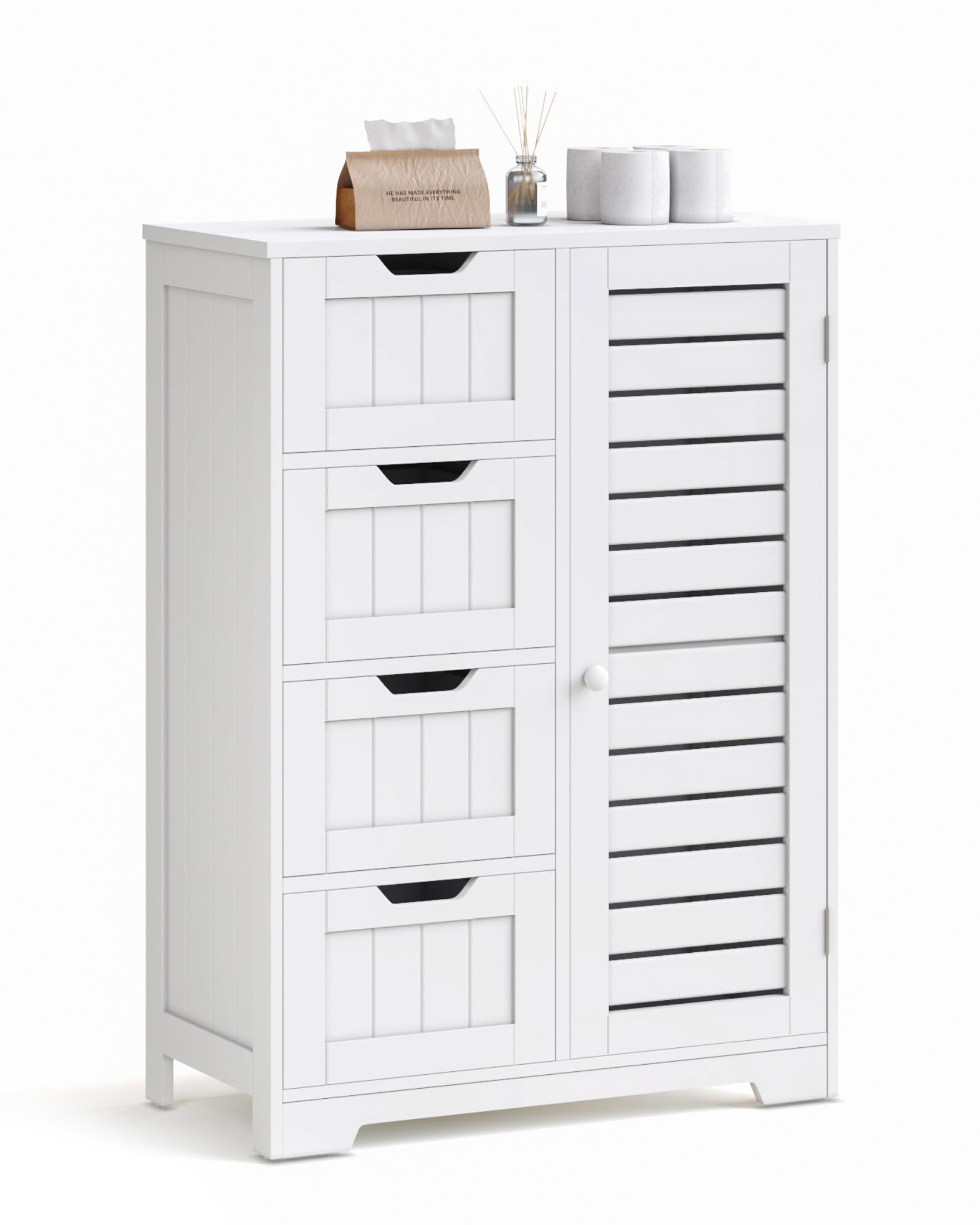 Mondeer Armadietto da Pavimento in Legno 82.5x56x30cm