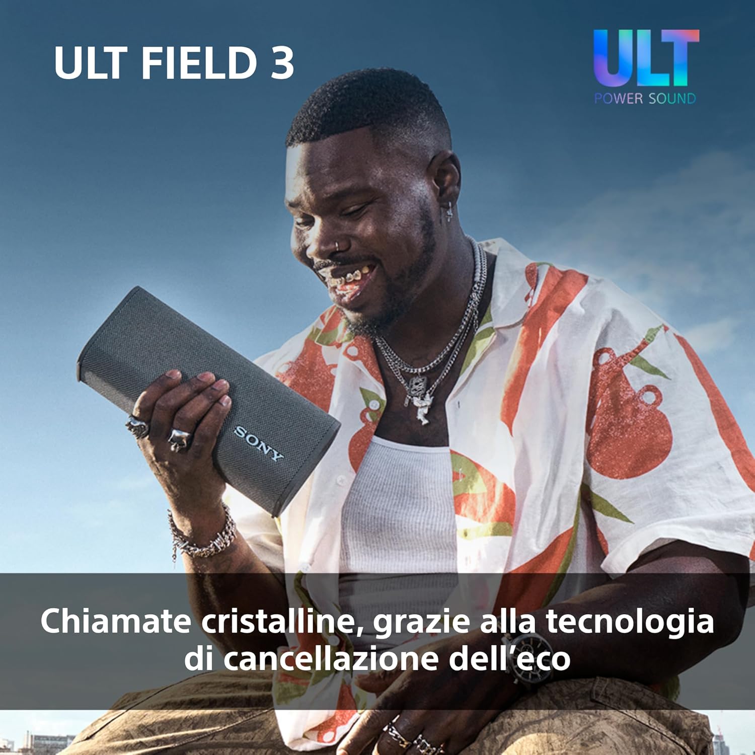 Sony ULT FIELD 3 - Speaker Bluetooth Portatile, Bianco - immagine 9