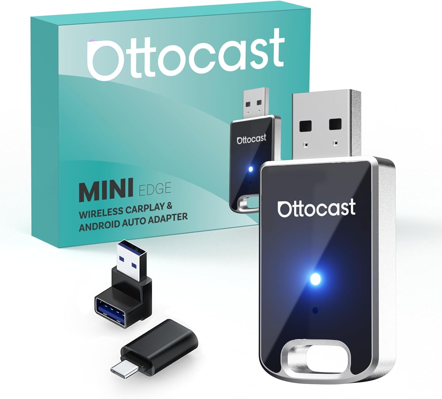 (Nuovo Modello 2025) Ottocast Adattatore Wireless 2 in 1 - immagine 1