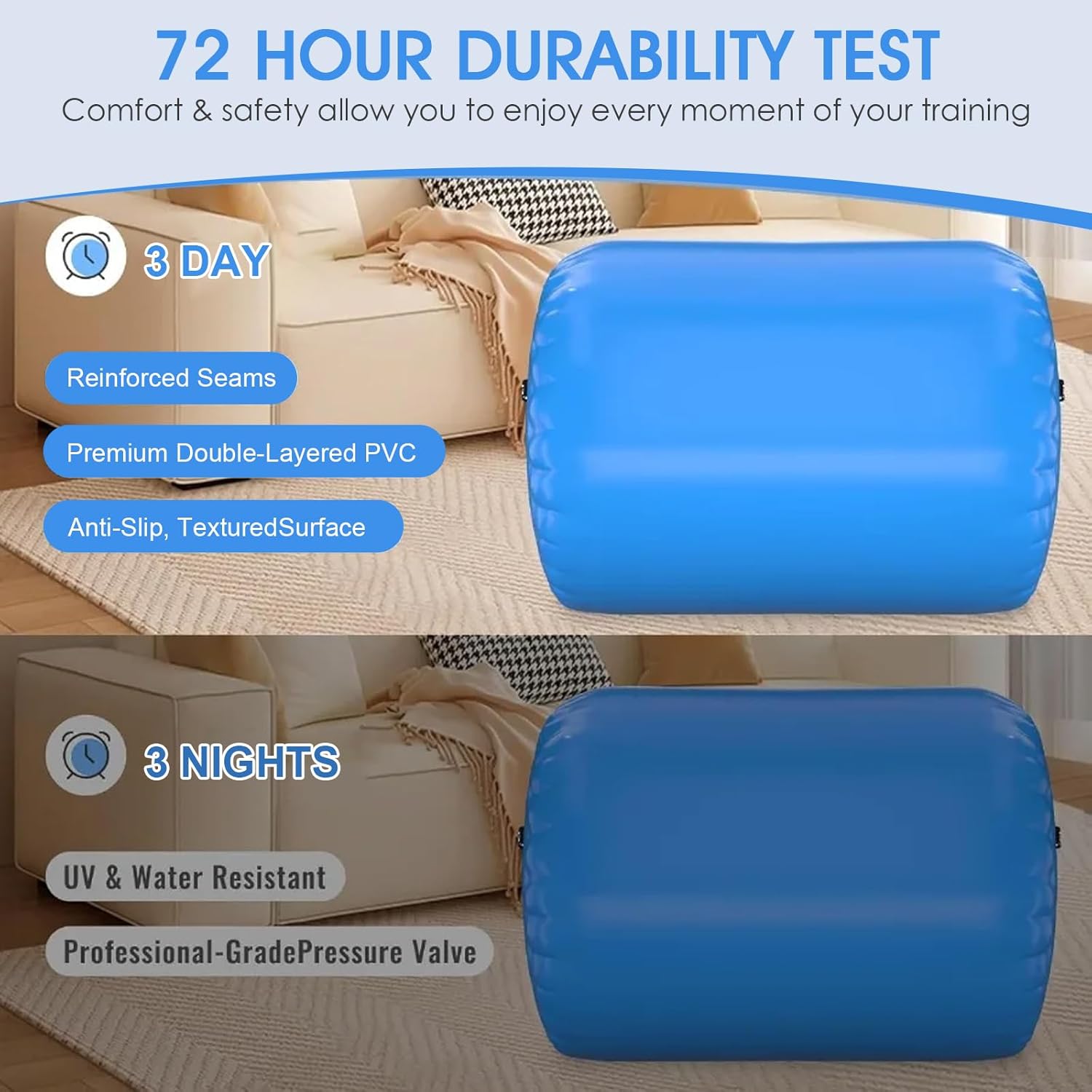 Rullo Gonfiabile 80/90cm con Pompa ad Aria Elettrica - immagine 3