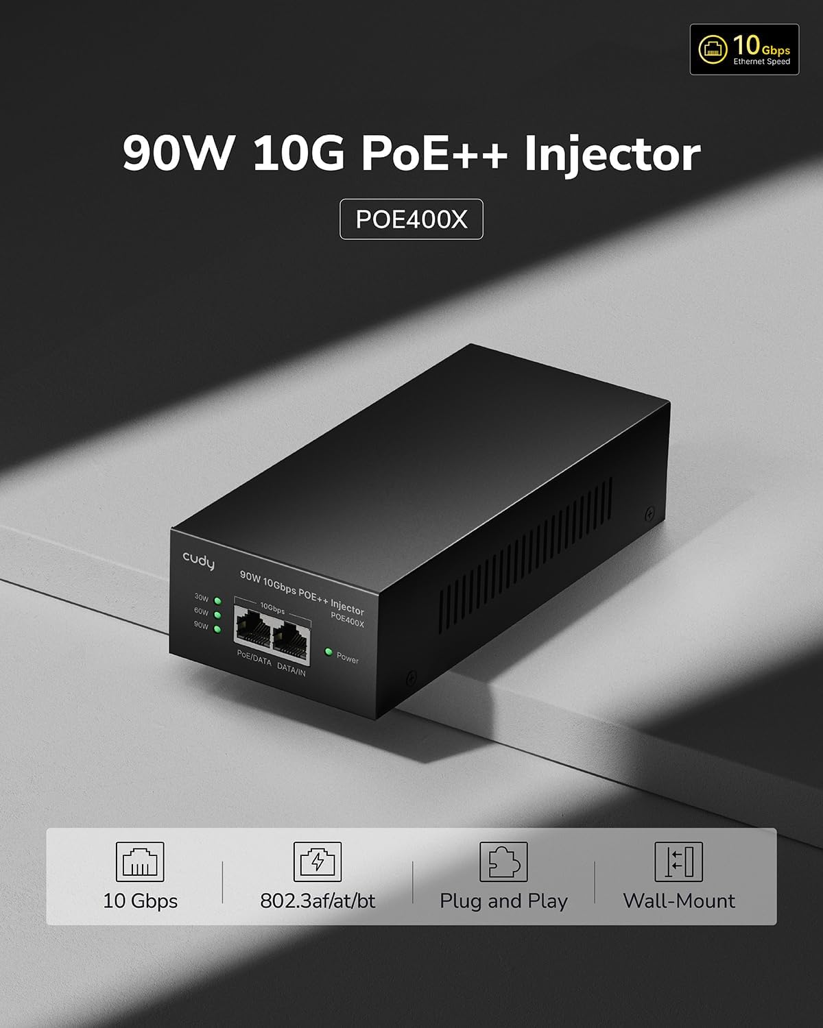 Cudy POE400X - Iniettore Ultra PoE++ 90W 10G - immagine 2