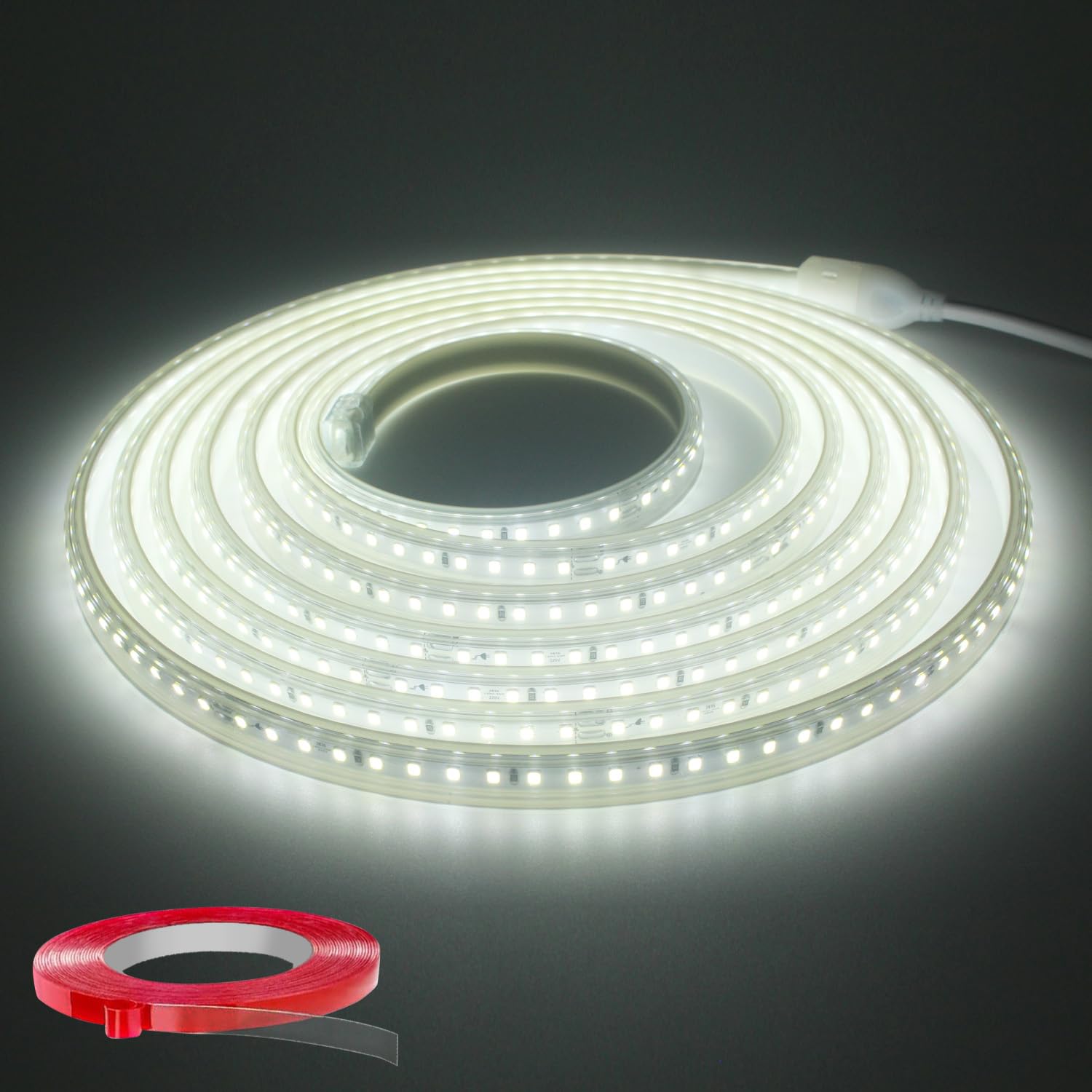 Q.laomi Striscia LED 15m Super Luminosa IP65 6000K