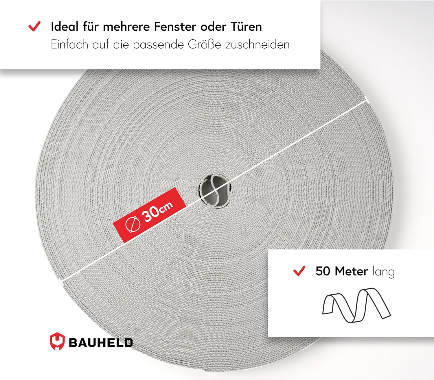 Bauheld® Cinghia per tapparelle 50m - immagine 6