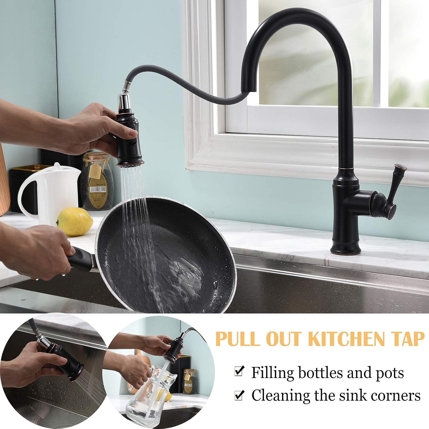 Phasat Miscelatore Cucina con Doccetta Estraibile - immagine 2