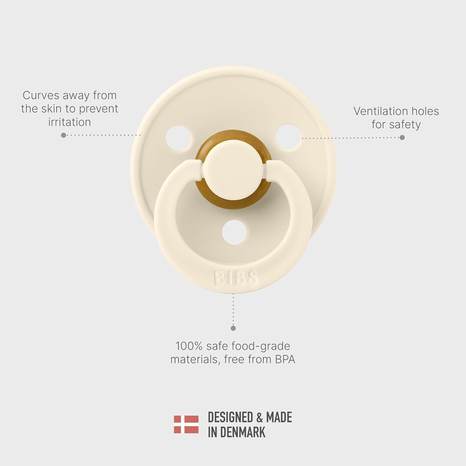 Bibs Colour - Set 4 Ciucci in Lattice 0-6 mesi, Iron Mix - immagine 4