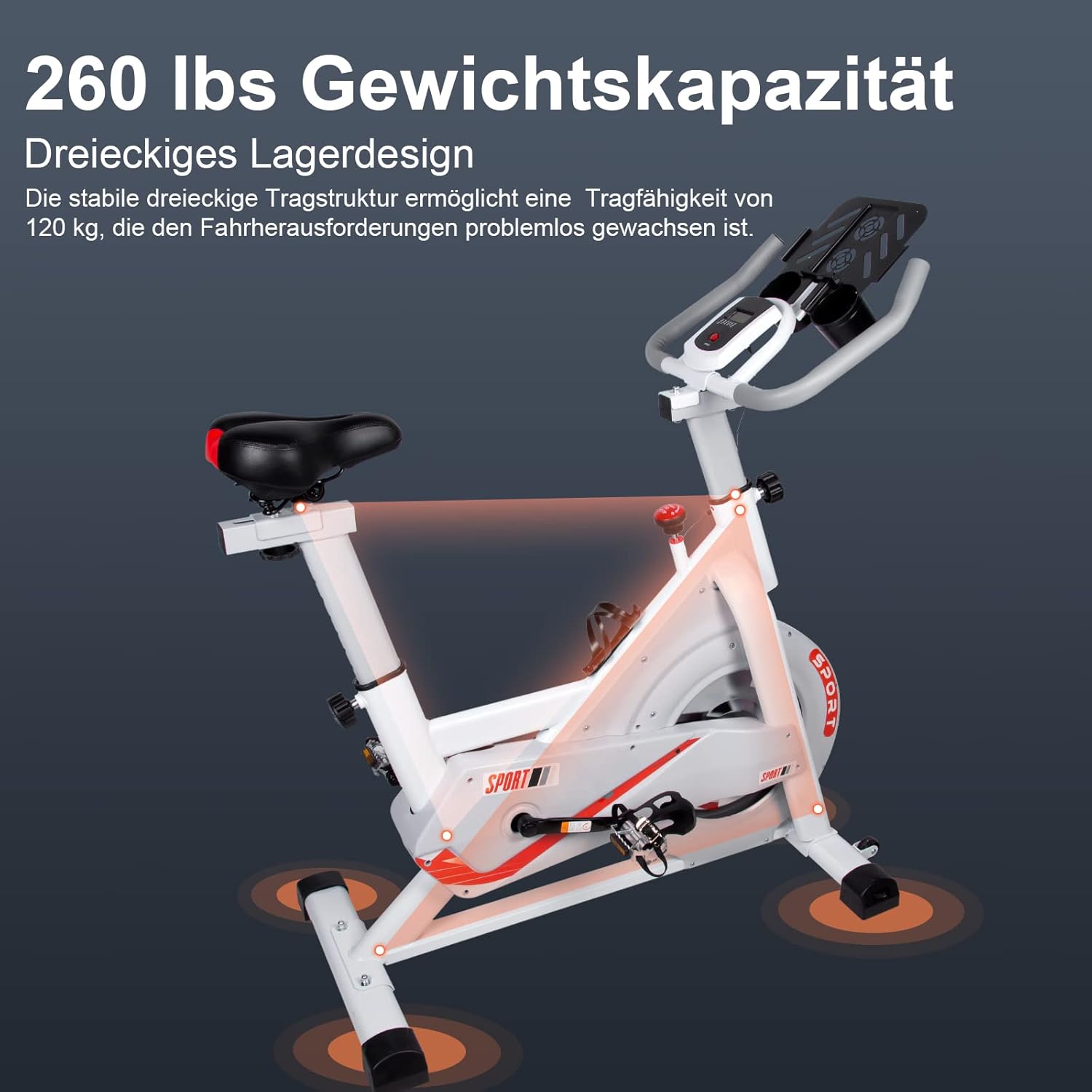 Evoland Cyclette Professionale con Display LCD - immagine 4