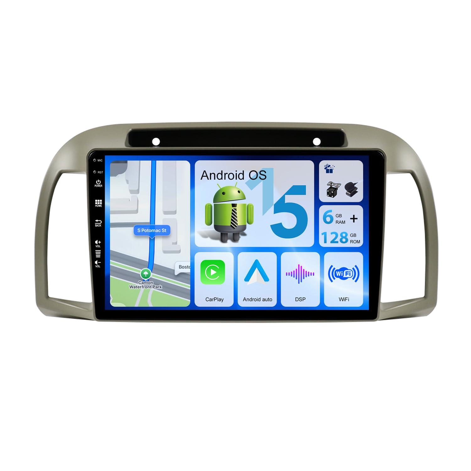 Autoradio Android 15 per Nissan March Micra K12 (2002-2010)
