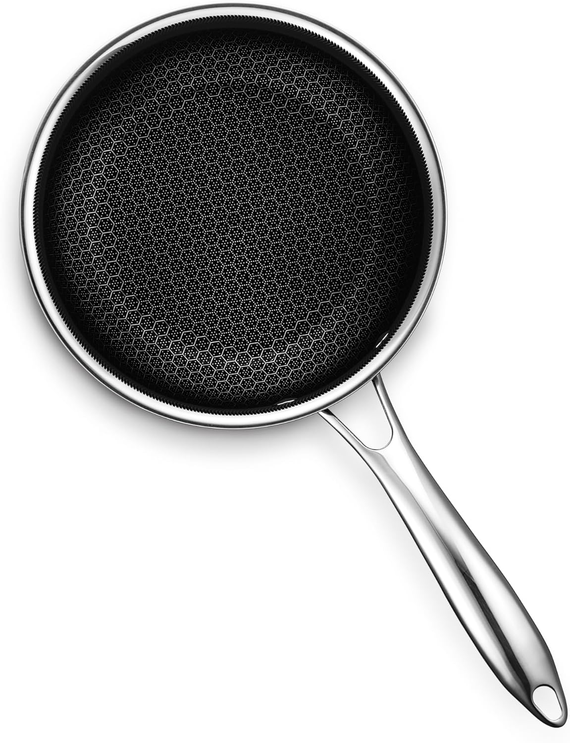 Hexclad Pentola Ibrida 2 Quart in Acciaio Inox con Coperchio - immagine 2