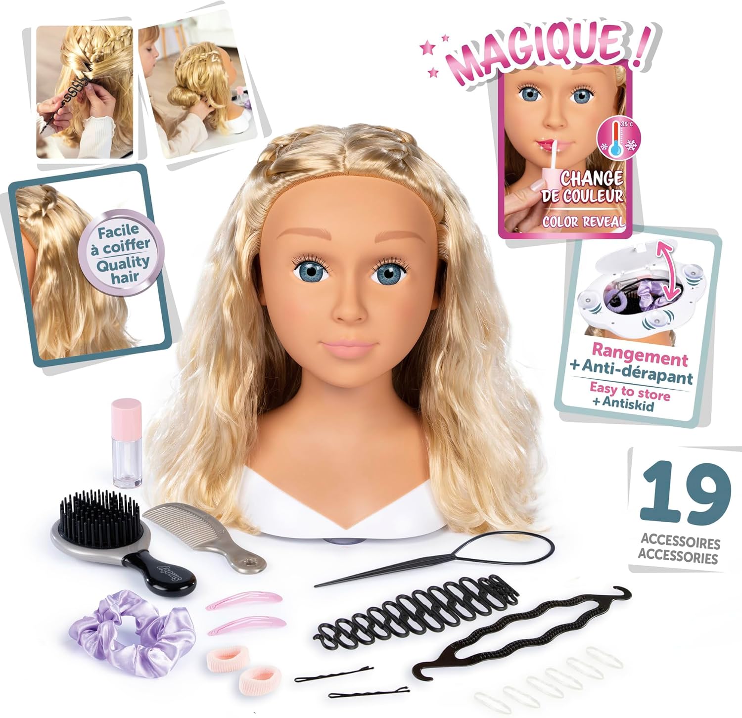 SMOBY My Beauty - Testa da Styling Bionda - immagine 2