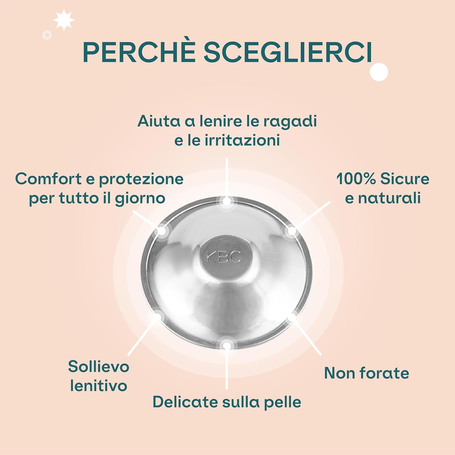 Koala Babycare - Coppette Paracapezzoli Argento Maxi Size - immagine 2