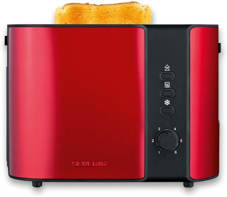 Severin Tostapane Automatico 800W, Rosso Metallizzato - immagine 1