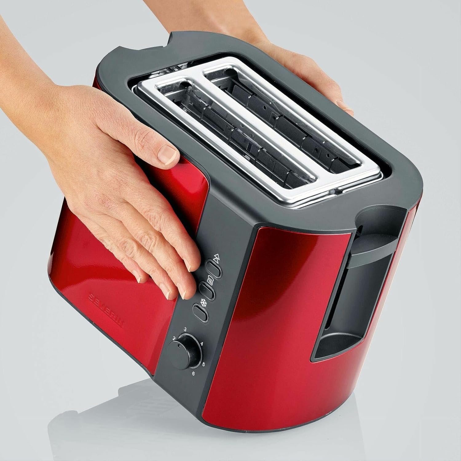 Severin Tostapane Automatico 800W, Rosso Metallizzato - immagine 7