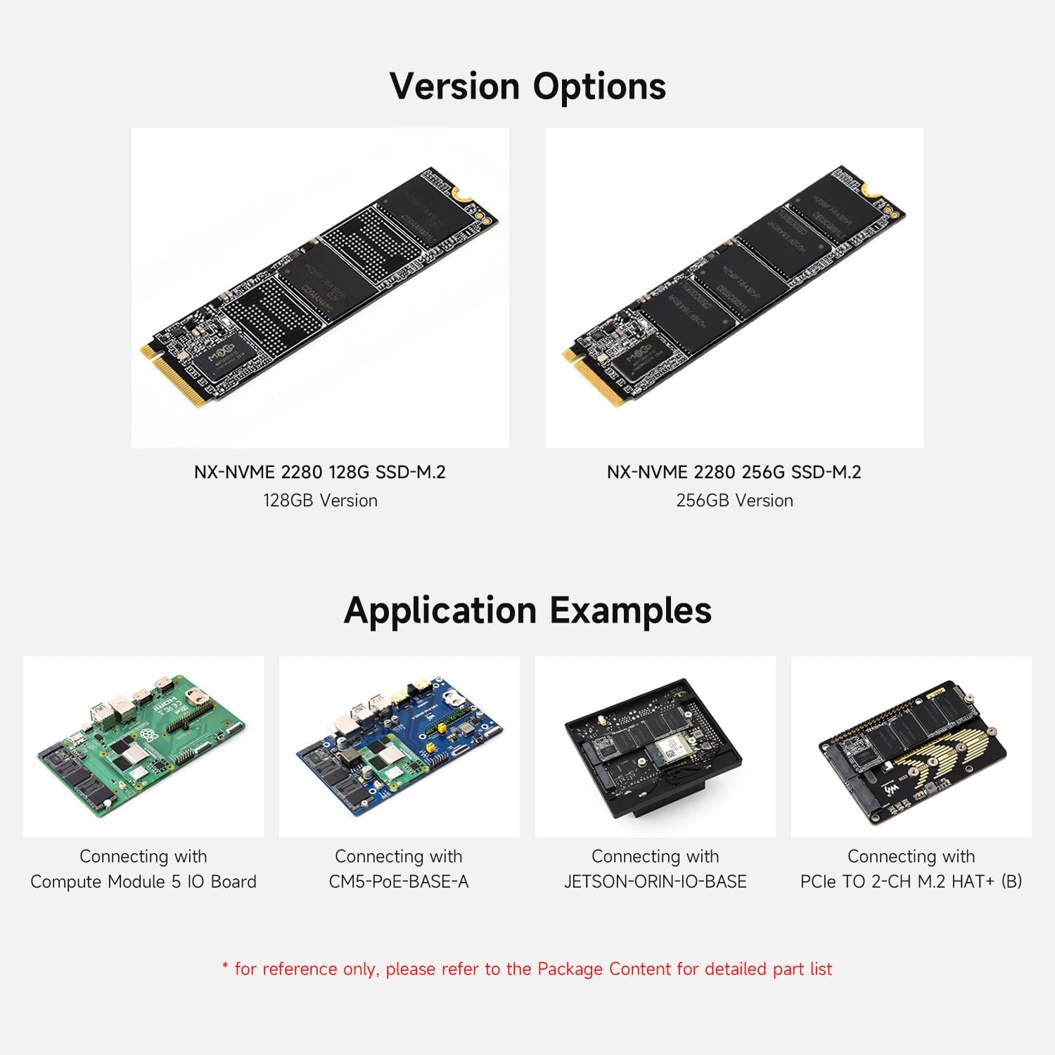 Waveshare NX M2 NVME 2280 128GB High-Speed Solid State Drive, 3D TLC ...