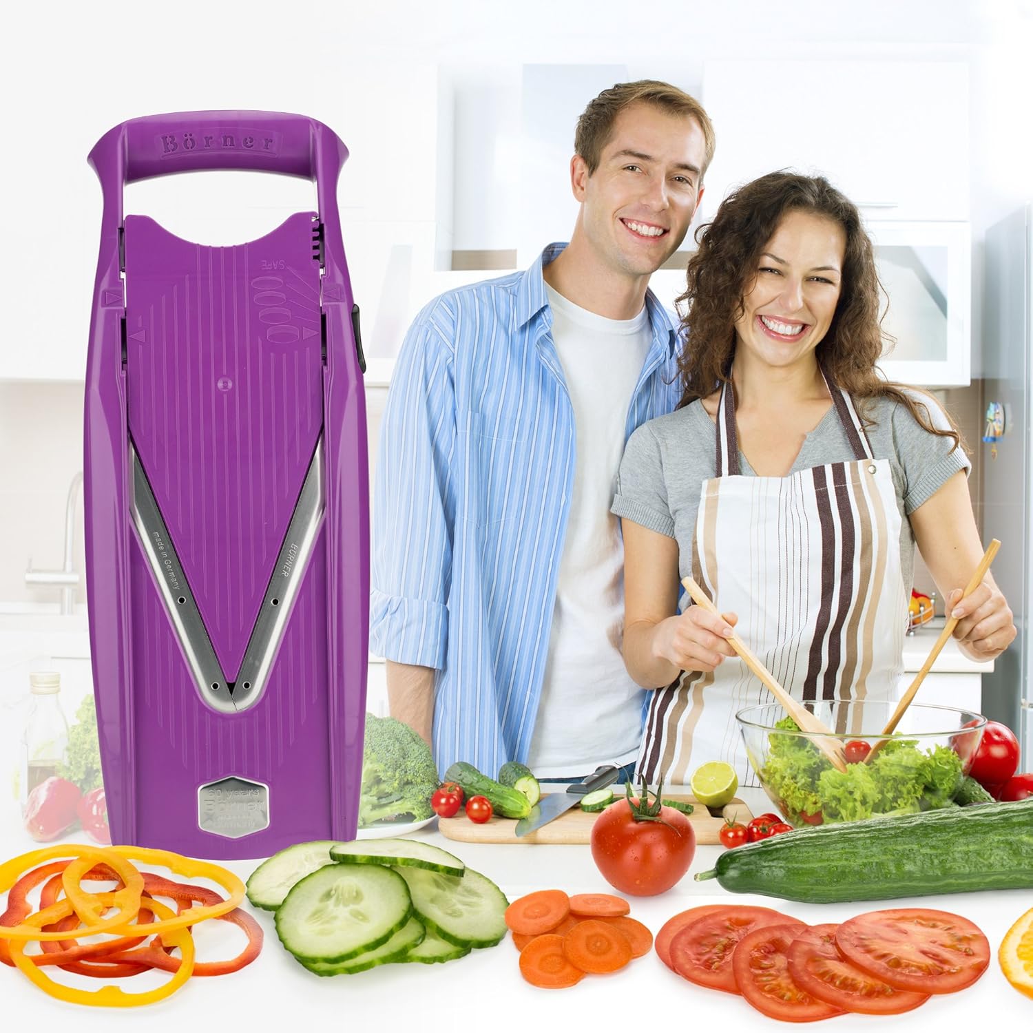 Börner Affettaverdure V5 Set Base, Viola - immagine 2