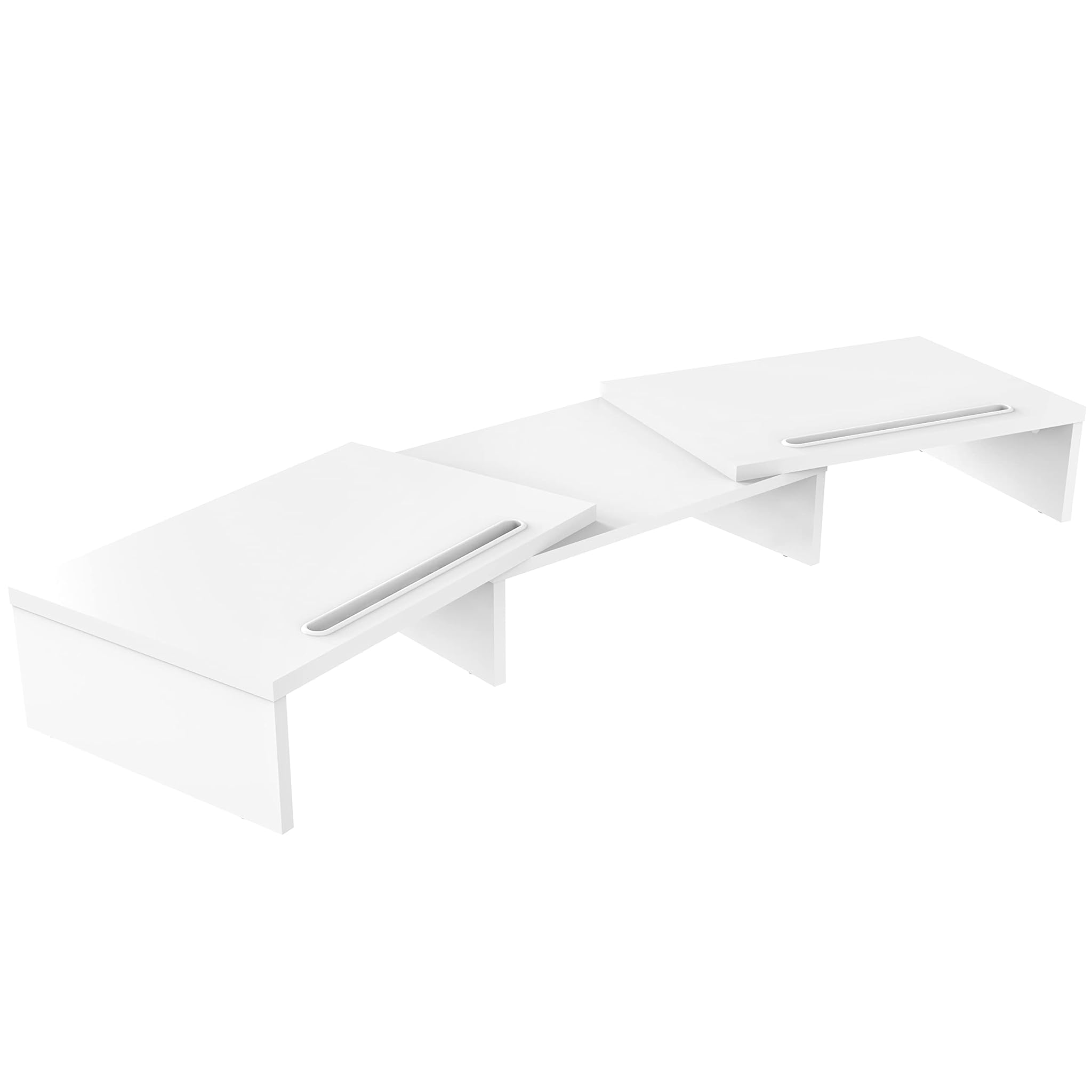 Fitueyes Supporto Monitor in Legno, Bianco