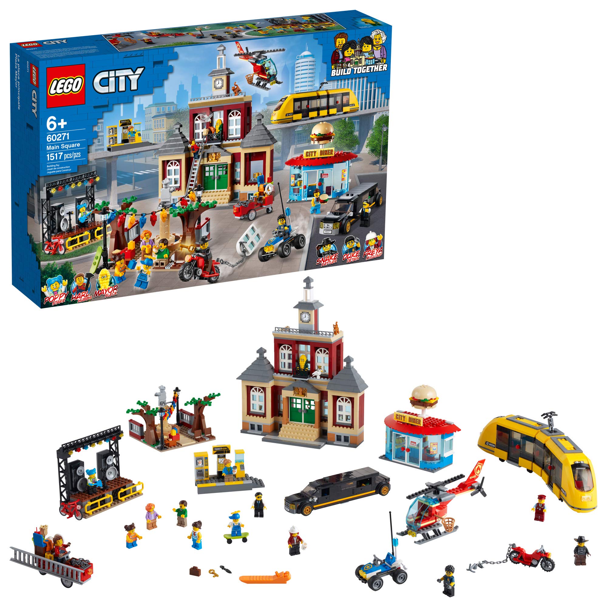 Lego City Main Square 60271 Set (1,517 Pieces)