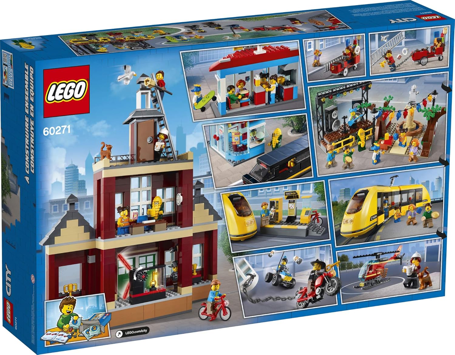 Lego City Main Square 60271 Set (1,517 Pieces) - immagine 5