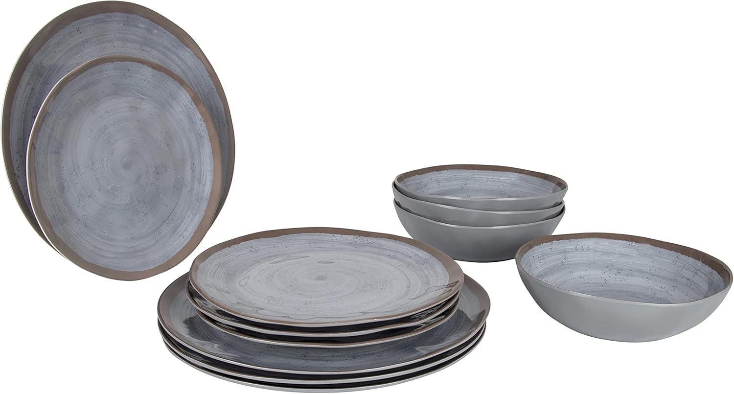 Bo-Camp - Stoviglie - 100% Melamina - 12-Pezzi - Halo - immagine 1