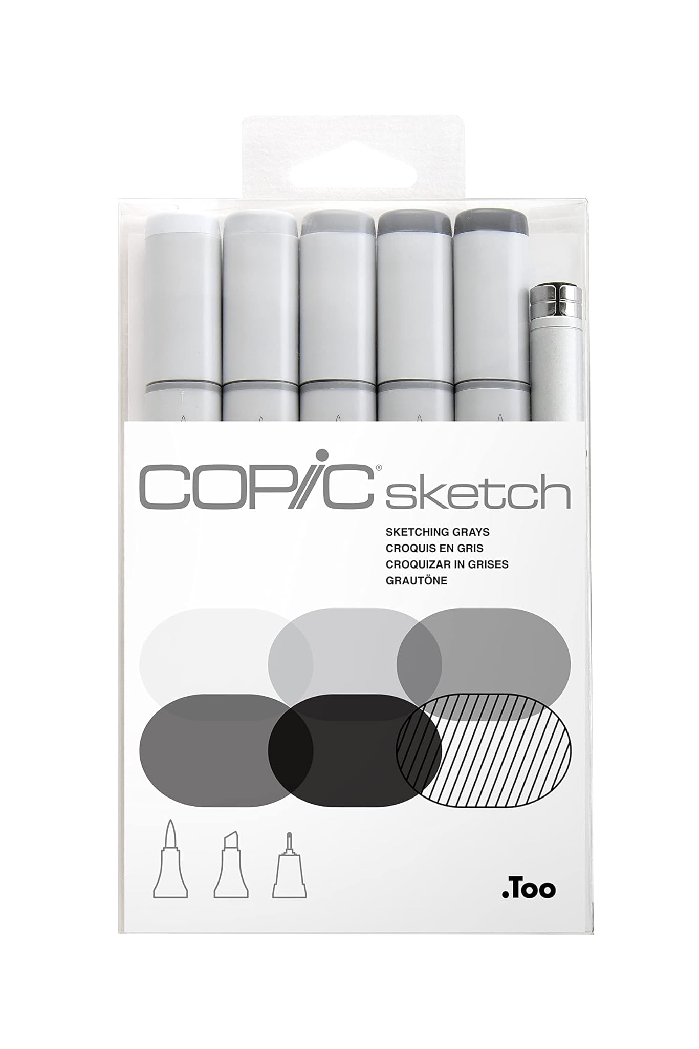 COPIC SKETCH SET DA 6 SKETCHING GRAYS