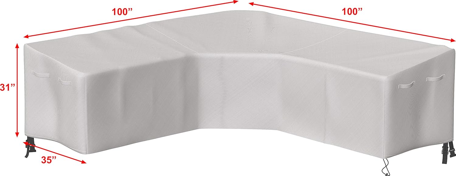 Simple Houseware Copridivano componibile a Forma di V per Patio - immagine 3