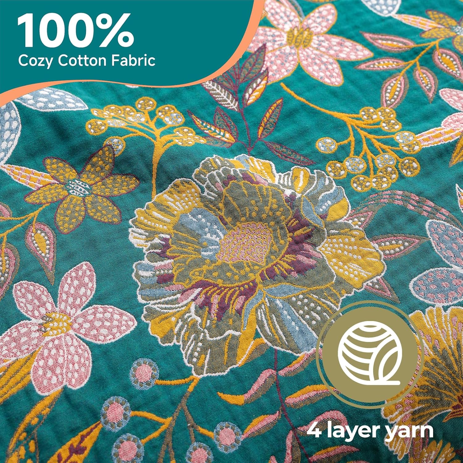 Copriletto Boho in Cotone 230x250cm - immagine 4