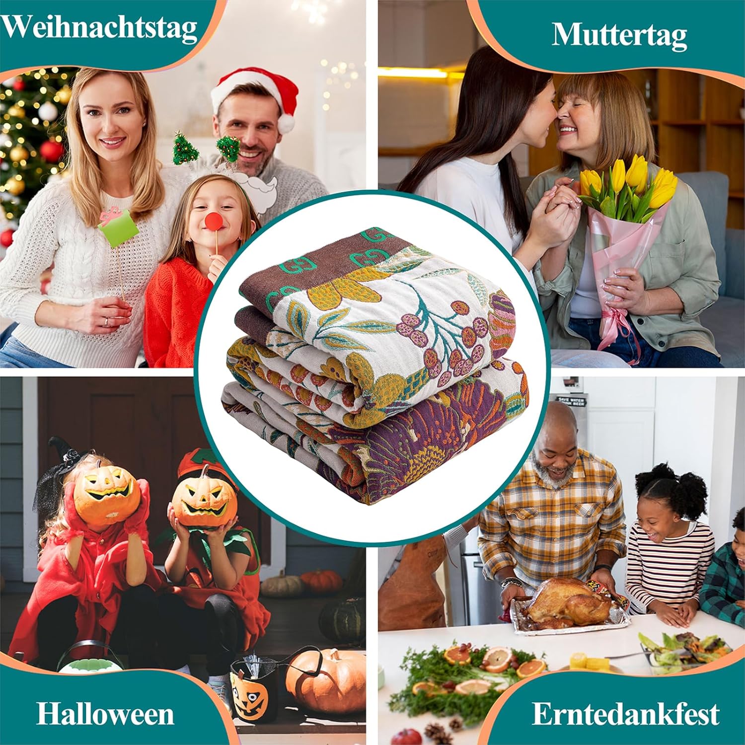 Copriletto Boho in Cotone 230x250cm - immagine 7