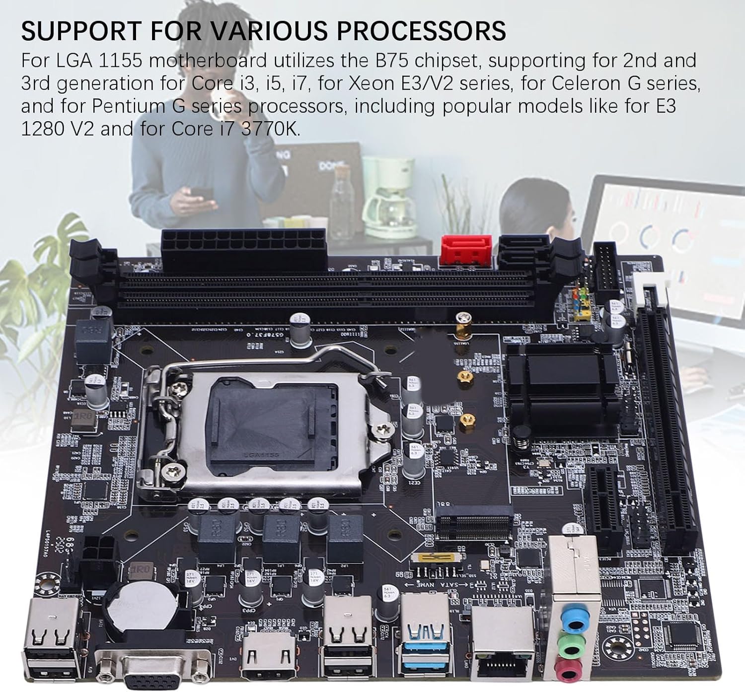 B75 Gaming M ATX Motherboard per LGA1155 - immagine 3