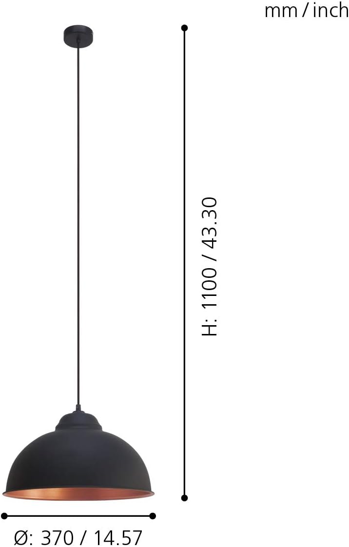 Eglo Lampada a Sospensione Truro 2 E27 - immagine 4