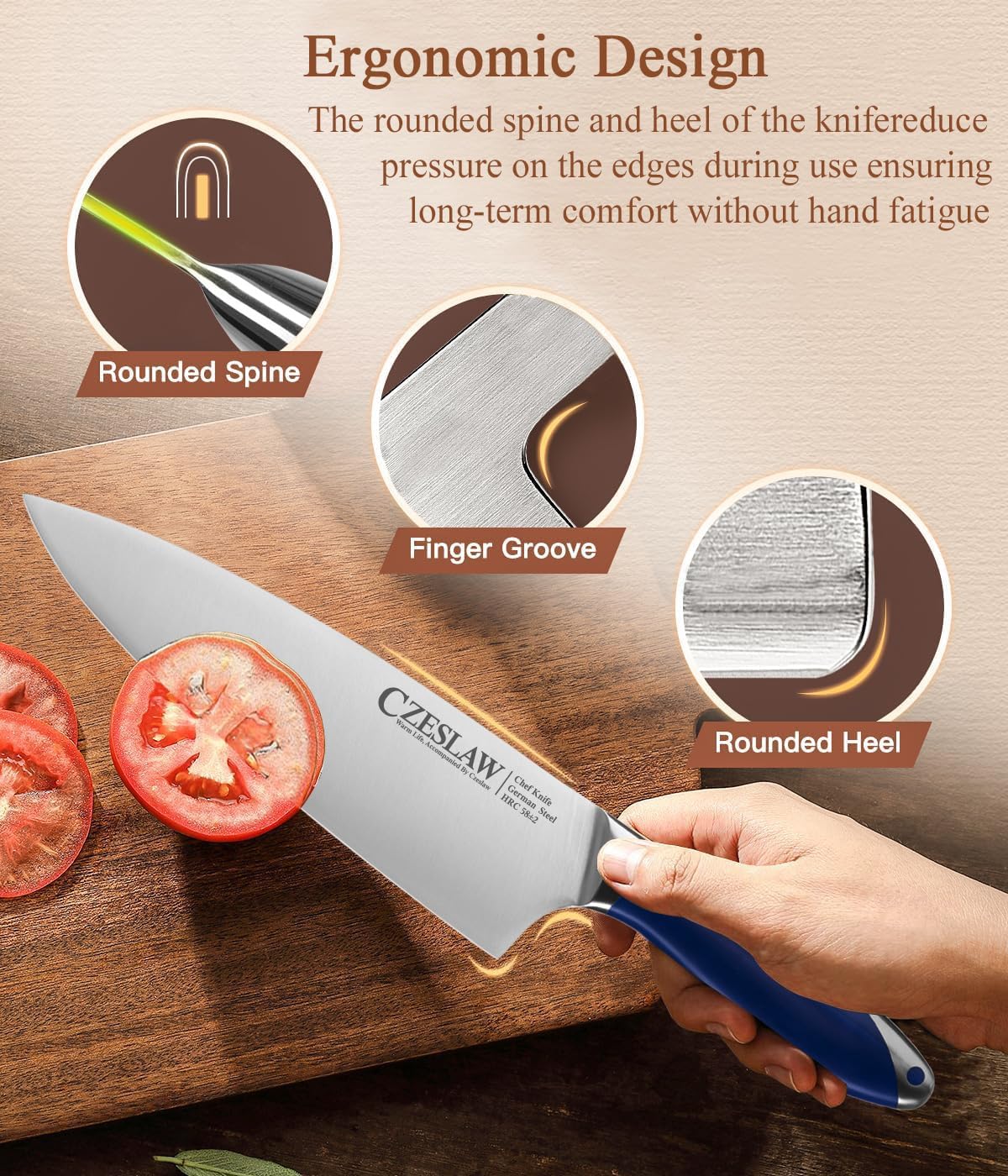 Set Coltelli da Chef Giapponesi 3 Pezzi - immagine 4