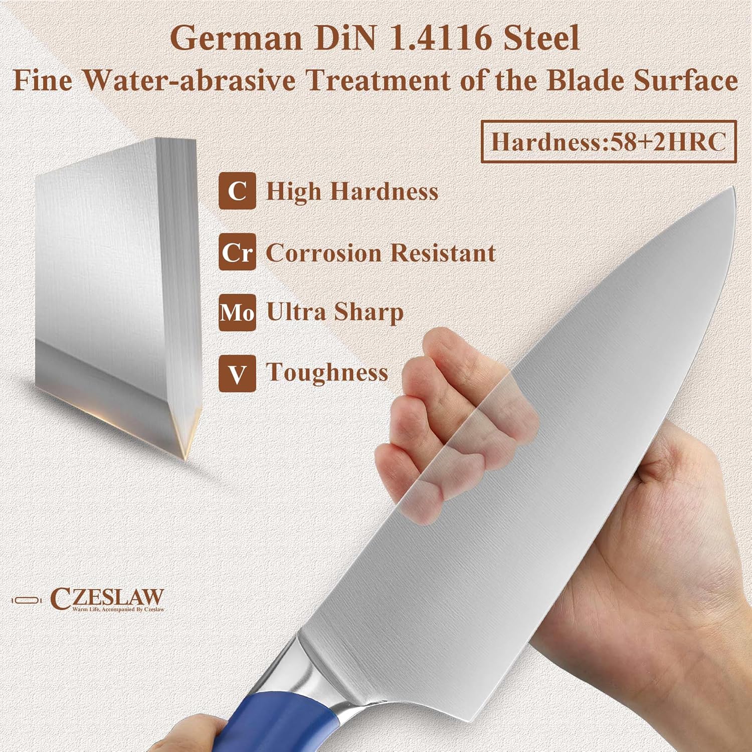 Set Coltelli da Chef Giapponesi 3 Pezzi - immagine 6