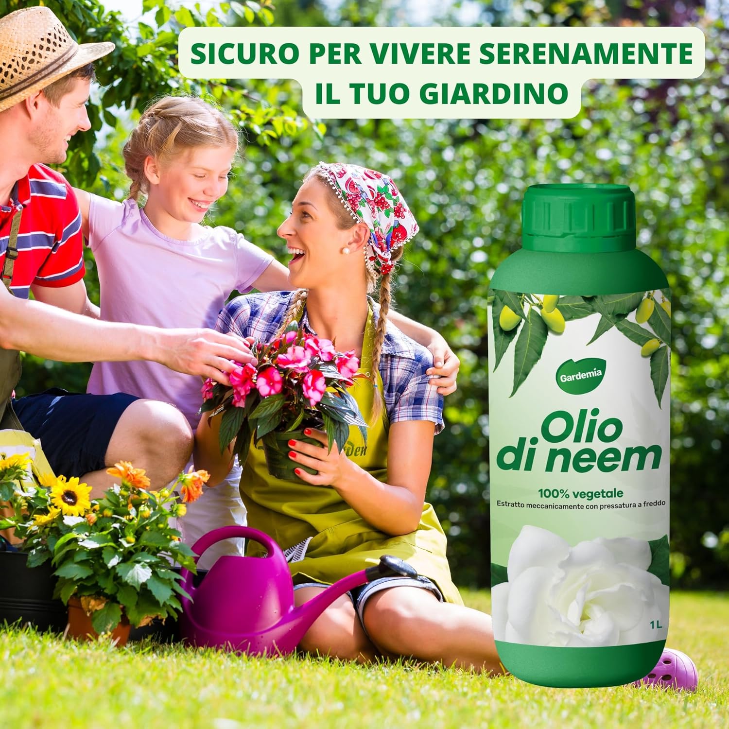 Gardemia Olio di Neem per Piante 1 Litro 100% Vegetale - immagine 6