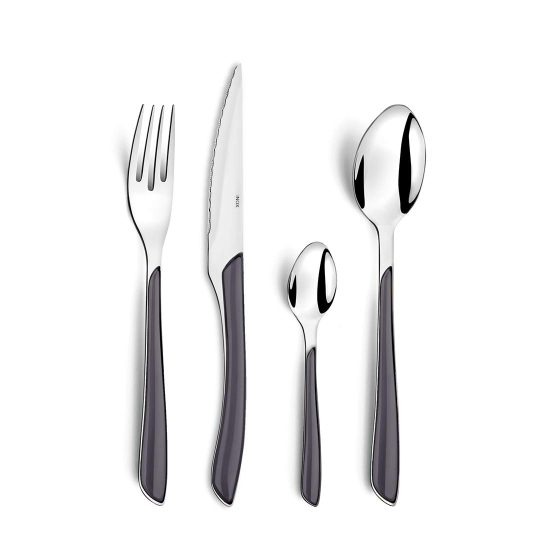 Set di Posate ECLAT Grigio 24 Pezzi