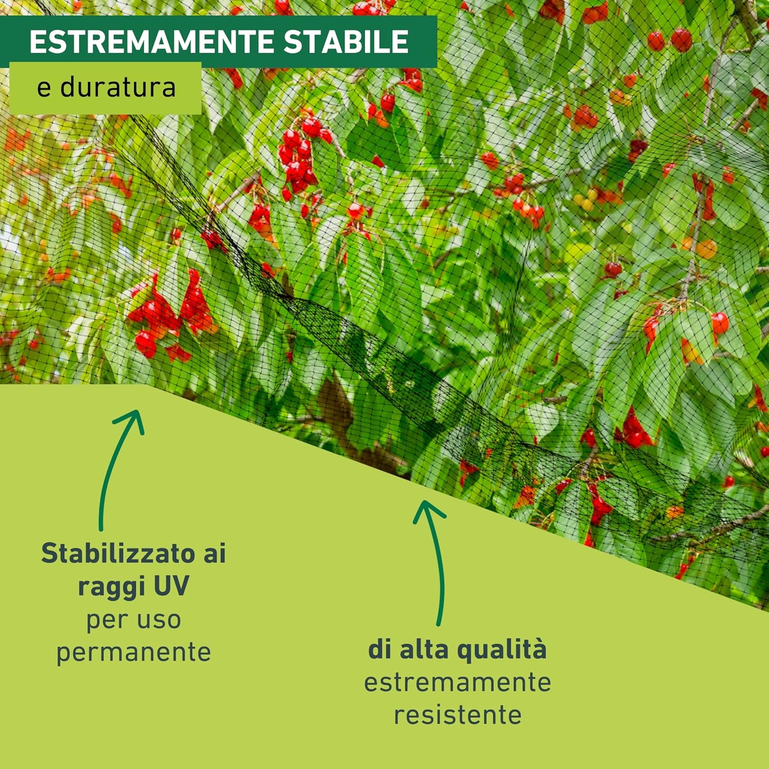 Windhager Rete Protezione Uccelli ORTONET 10x4m, Nero - immagine 5