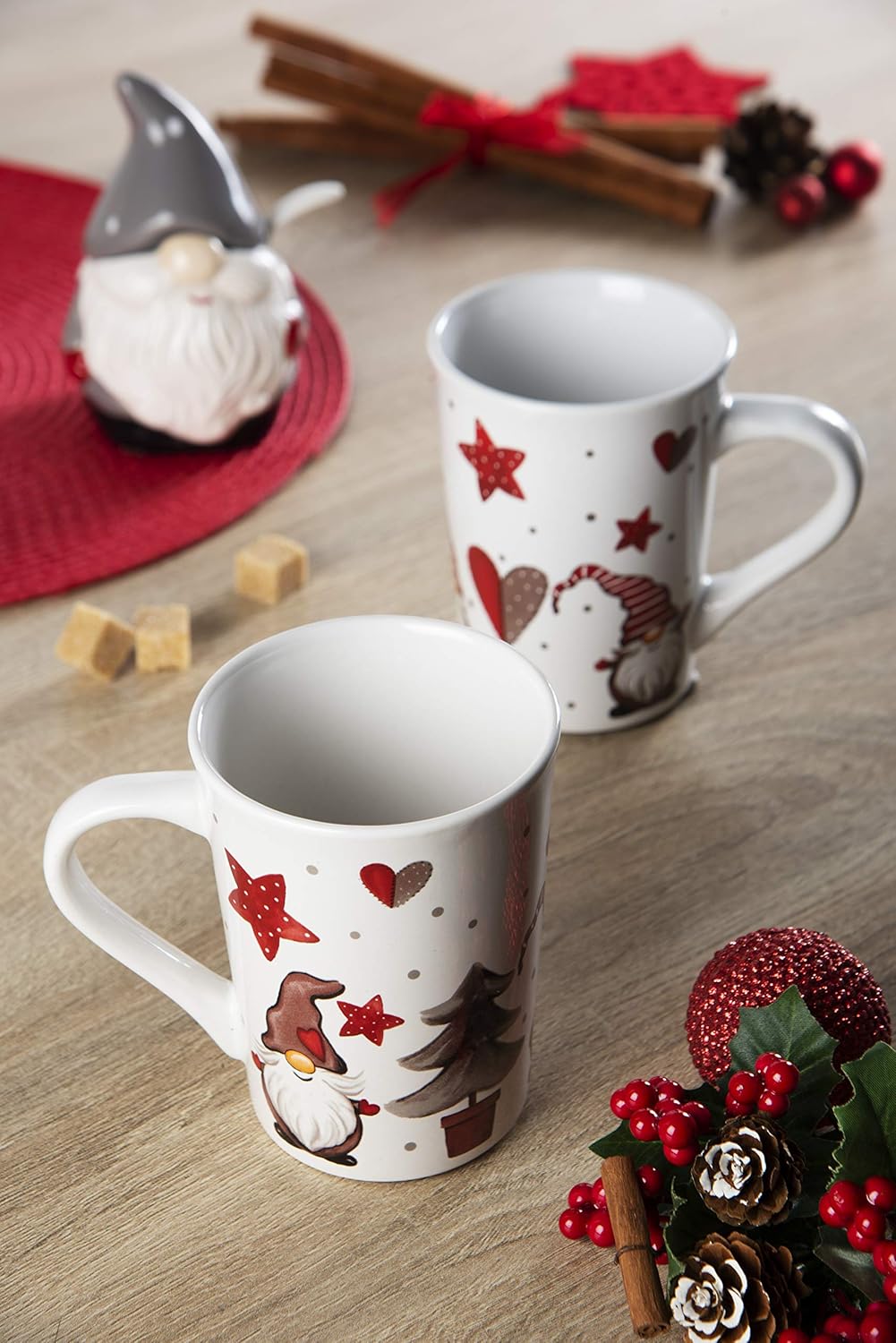 Excelsa, Set 4 Mug Gnomo, Cl.38, Stoneware - immagine 2