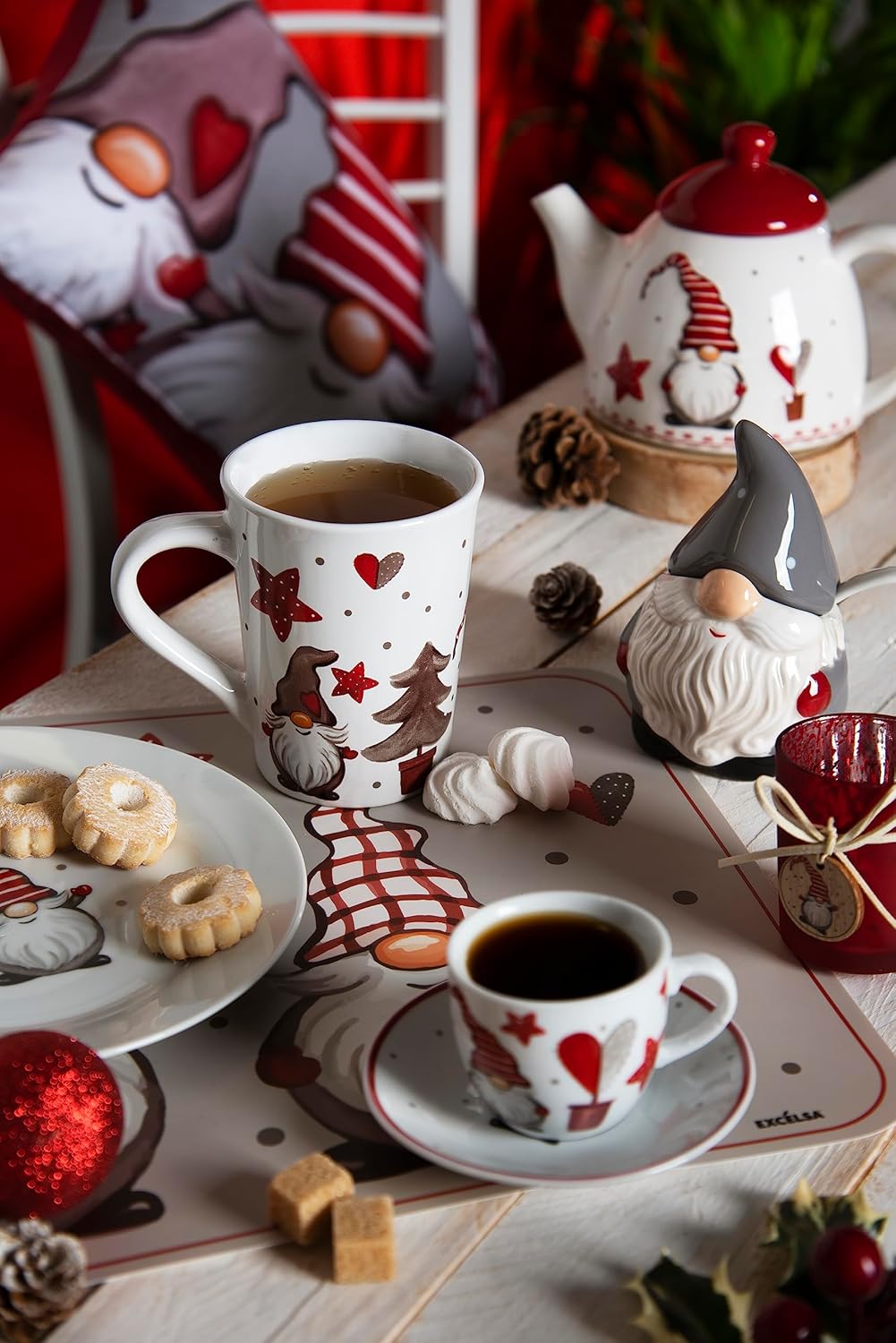 Excelsa, Set 4 Mug Gnomo, Cl.38, Stoneware - immagine 3